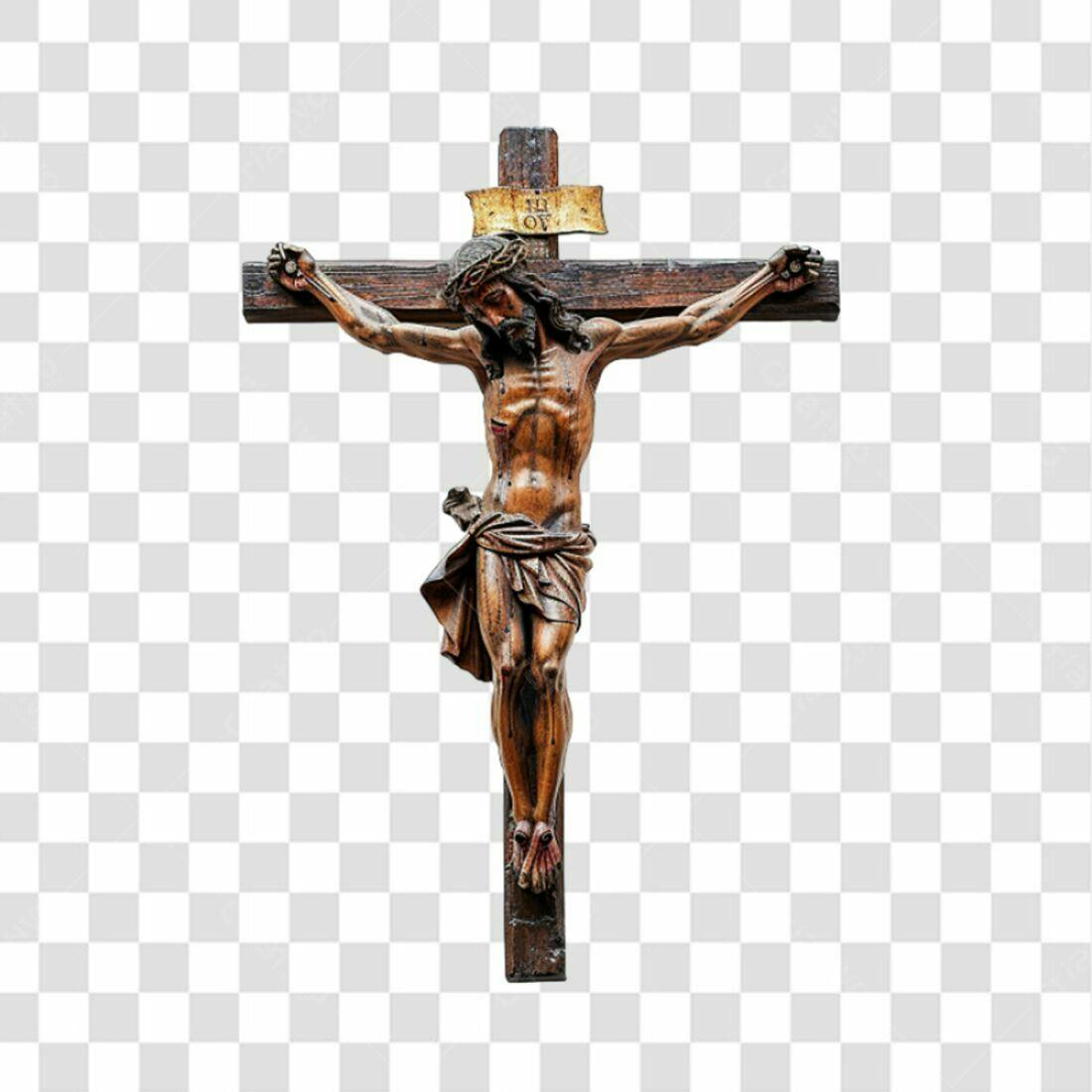 Icone Jesus na Cruz Páscoa PNG com fundo transparente