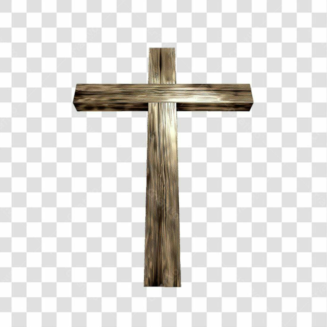Icone Cruz de Madeira PNG com fundo transparente