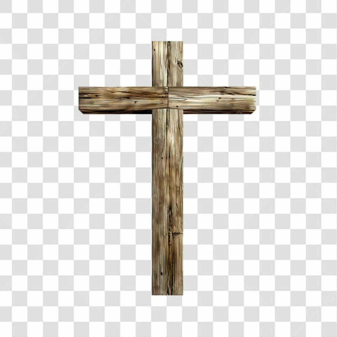 Icone Cruz de Madeira PNG com fundo transparente