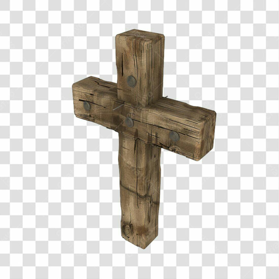 Icone Cruz de Madeira PNG com fundo transparente