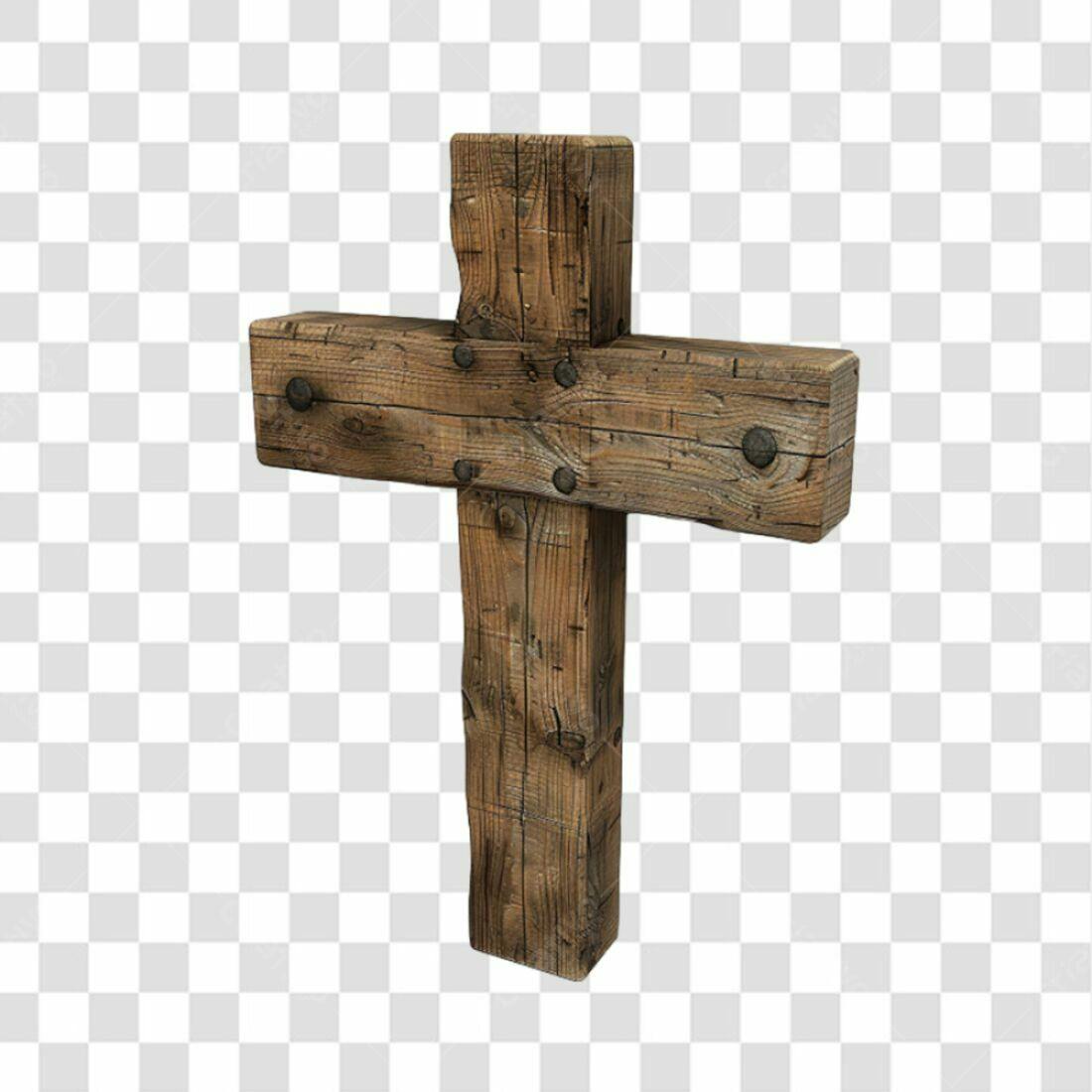 Icone Cruz de Madeira PNG com fundo transparente