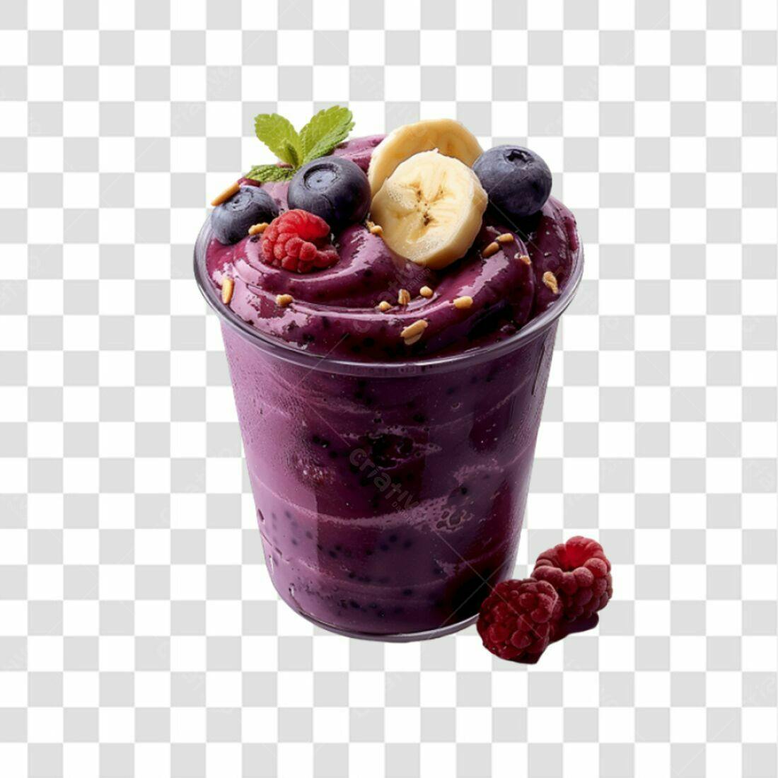 Imagem Smoothie de Frutas PNG com fundo transparente