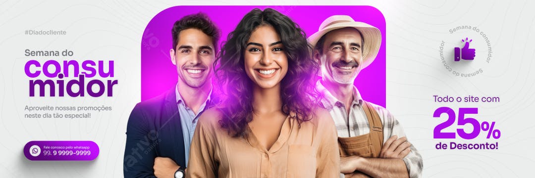Banner Semana do Consumidor PSD Editável