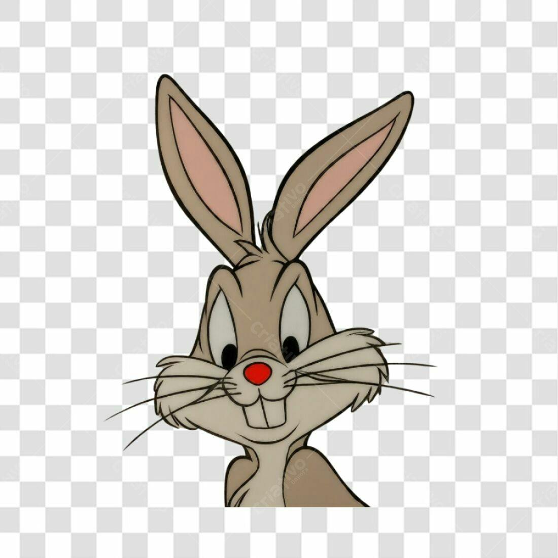 Icone Bugs Bunny PNG com fundo transparente