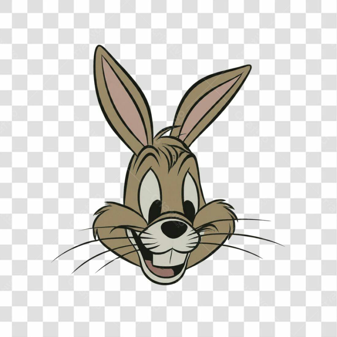 Icone Coelho Cartoon PNG com fundo transparente