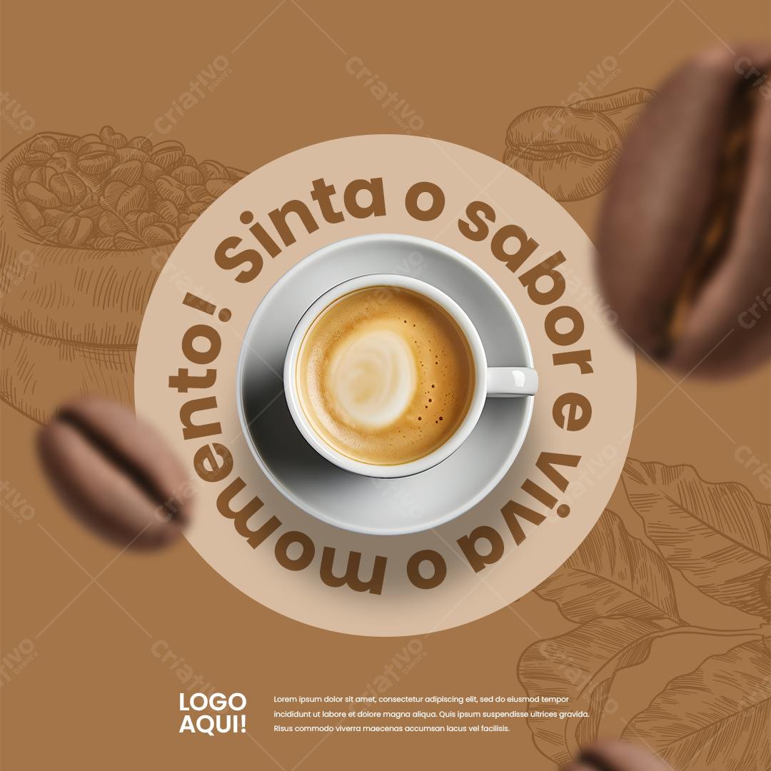 Flyer para Cafeteria PSD Editável