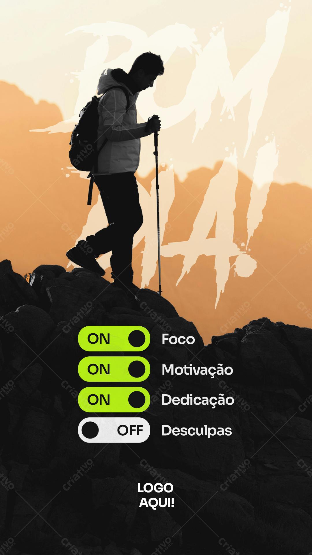 Post para Motivação e Treinamento PSD Editável