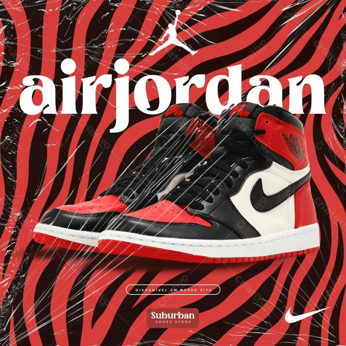 Banner Air Jordan PSD Editável para Loja de Calçados