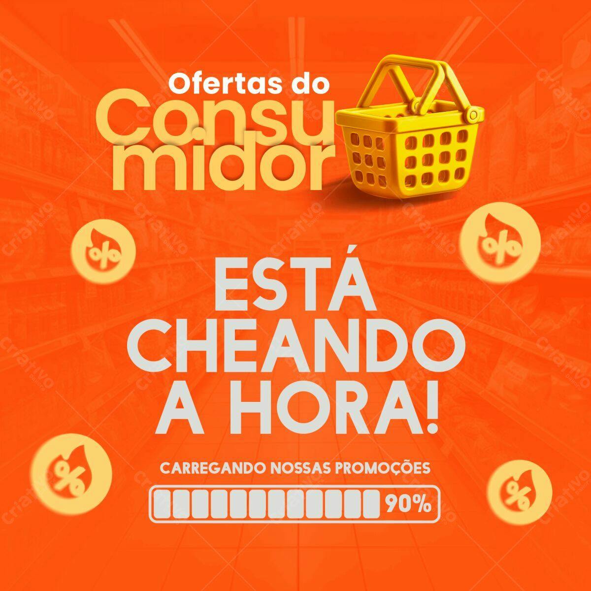 Flyer Ofertas do Consumidor PSD Editável