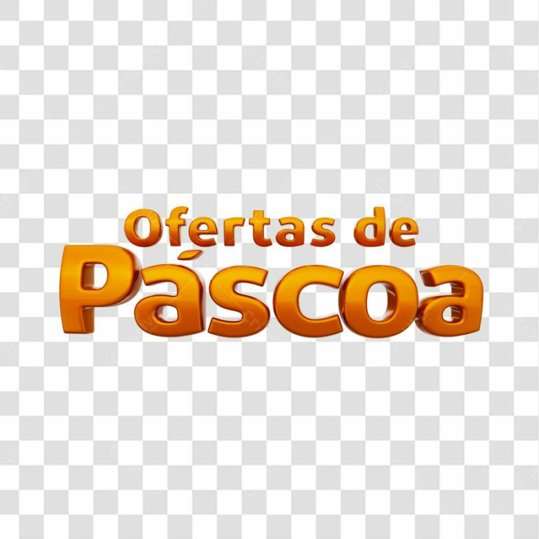 Banner Ofertas de Páscoa PNG com fundo transparente