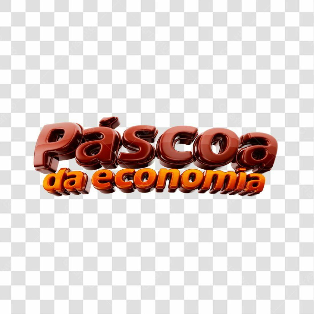 Logo Páscoa da Economia PNG com fundo transparente