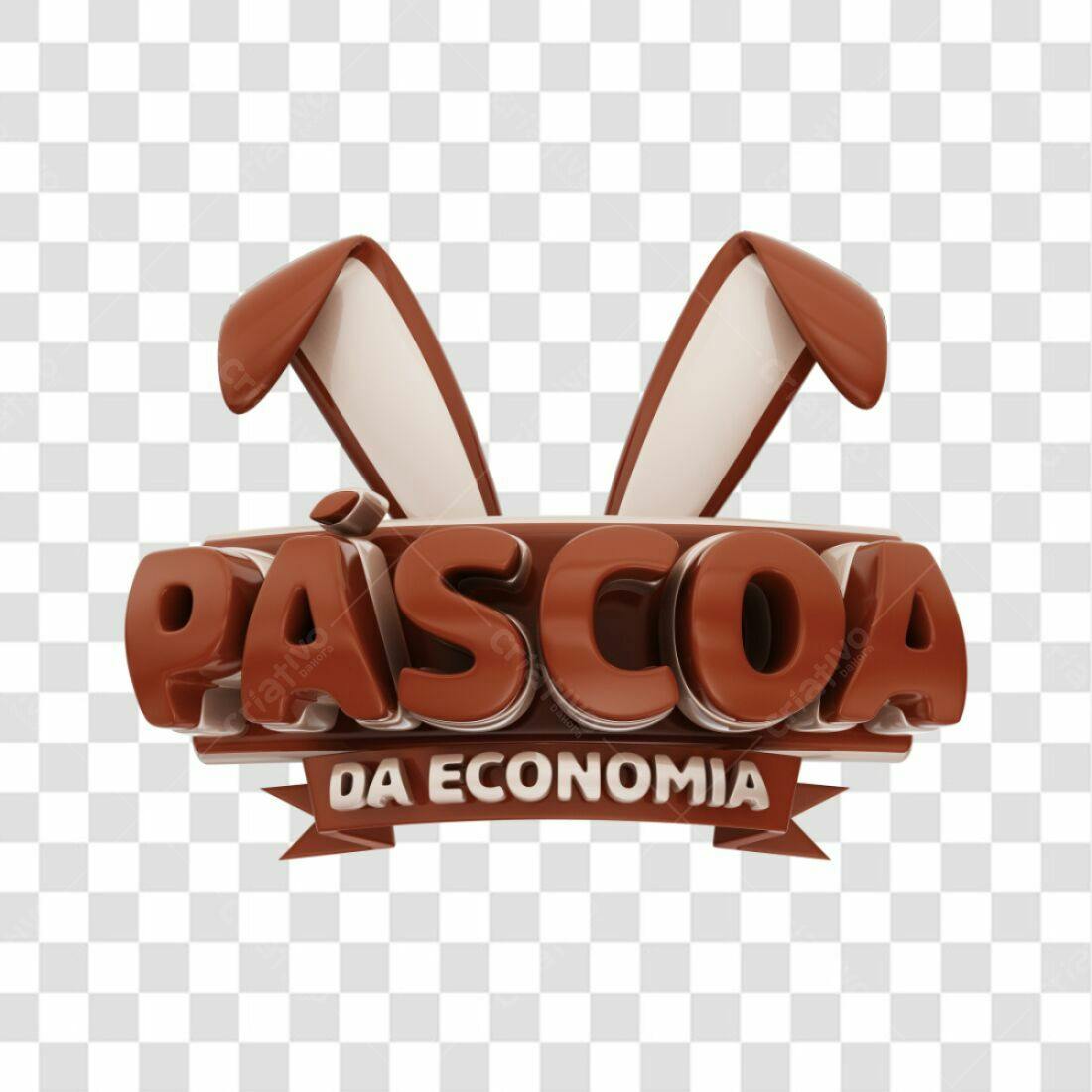 Logotipo Páscoa da Economia PNG com fundo transparente