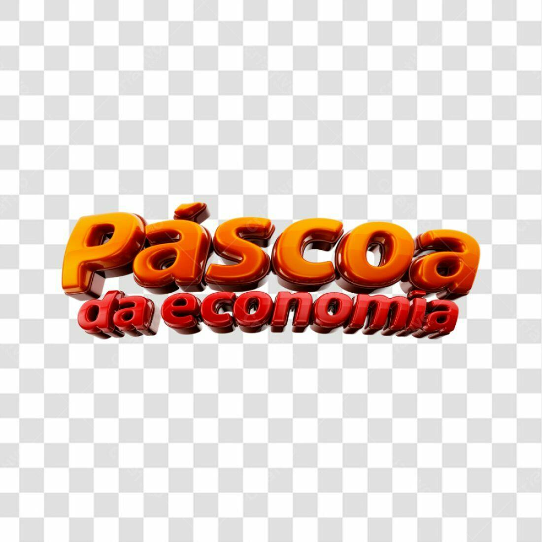 Logo Páscoa da Economia PNG com fundo transparente