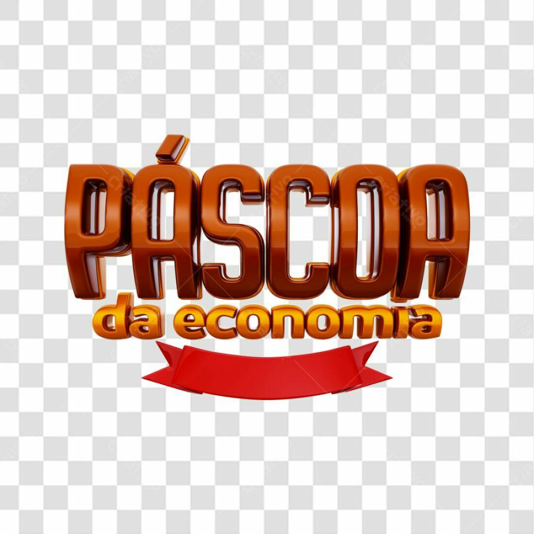 Logotipo Páscoa da Economia PNG com fundo transparente