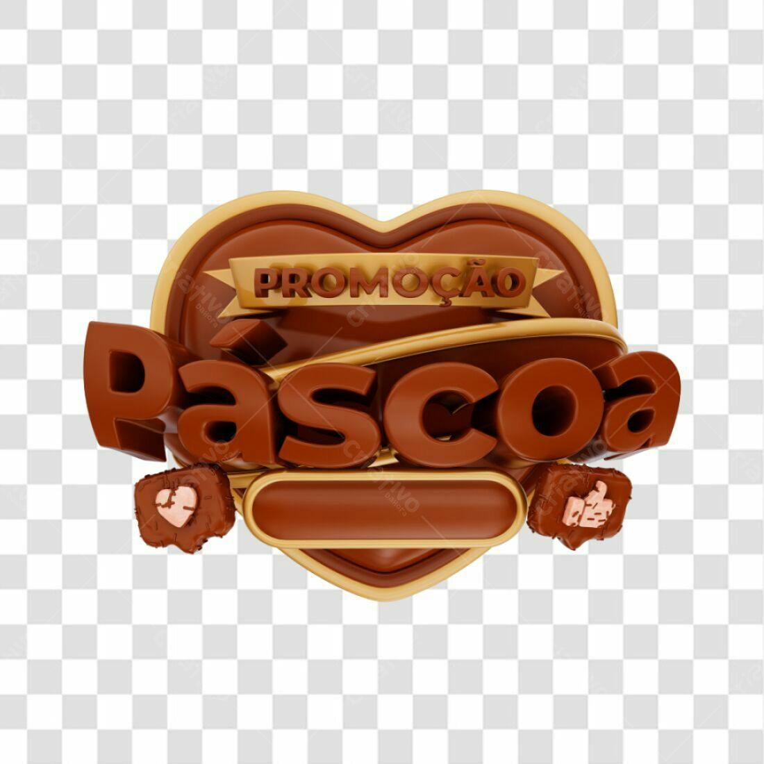 Banner Páscoa Promoção PNG com fundo transparente