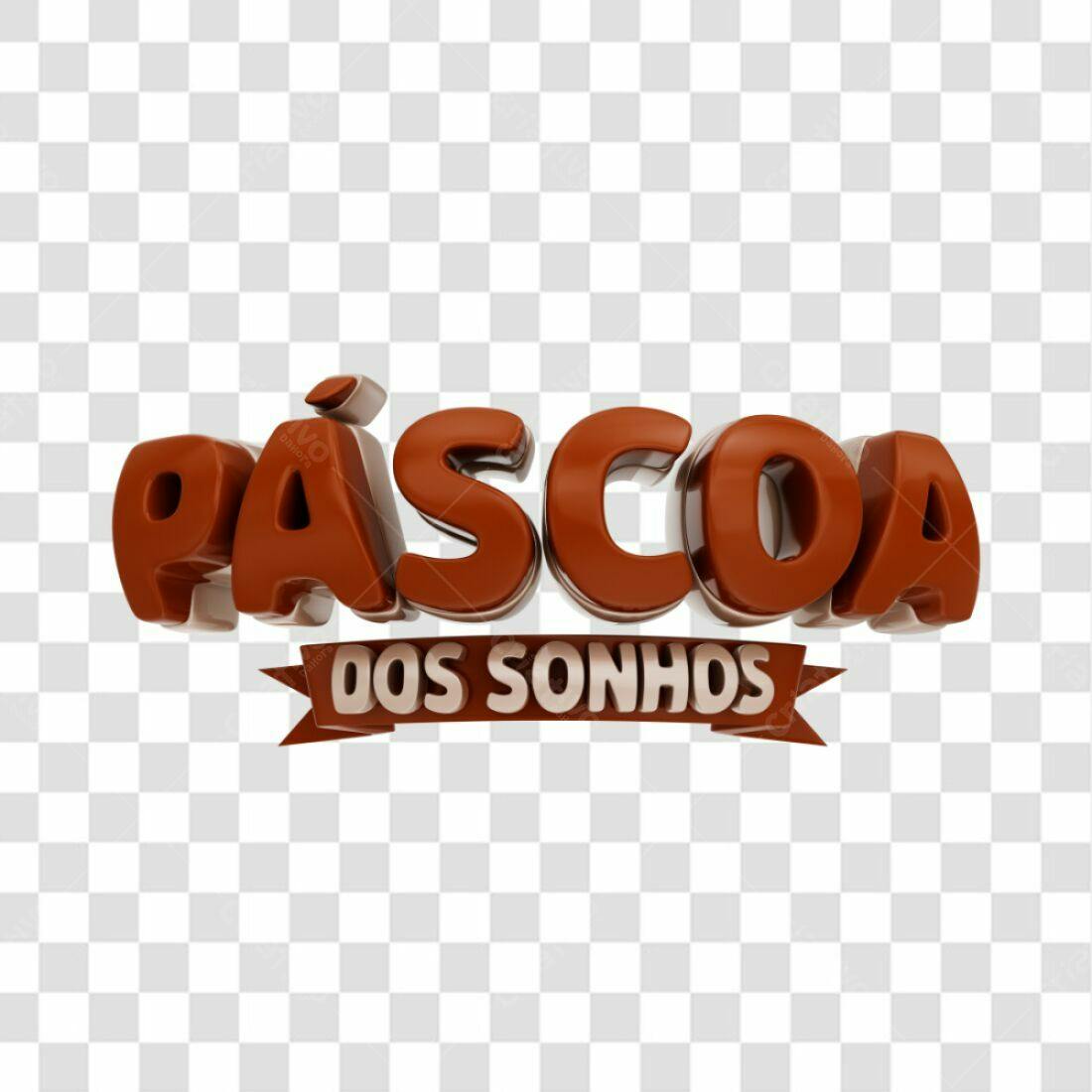 Logo Páscoa dos Sonhos PNG com fundo transparente