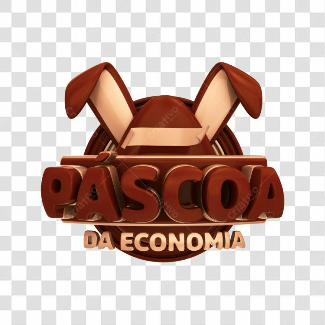 Logo Páscoa da Economia PNG com fundo transparente