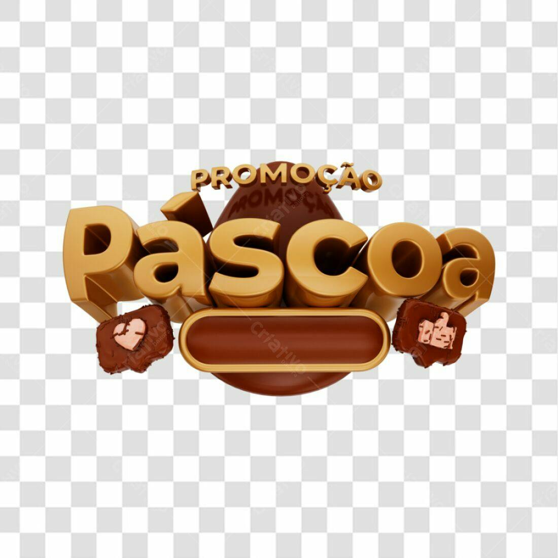 Banner Páscoa Promoção PNG com fundo transparente