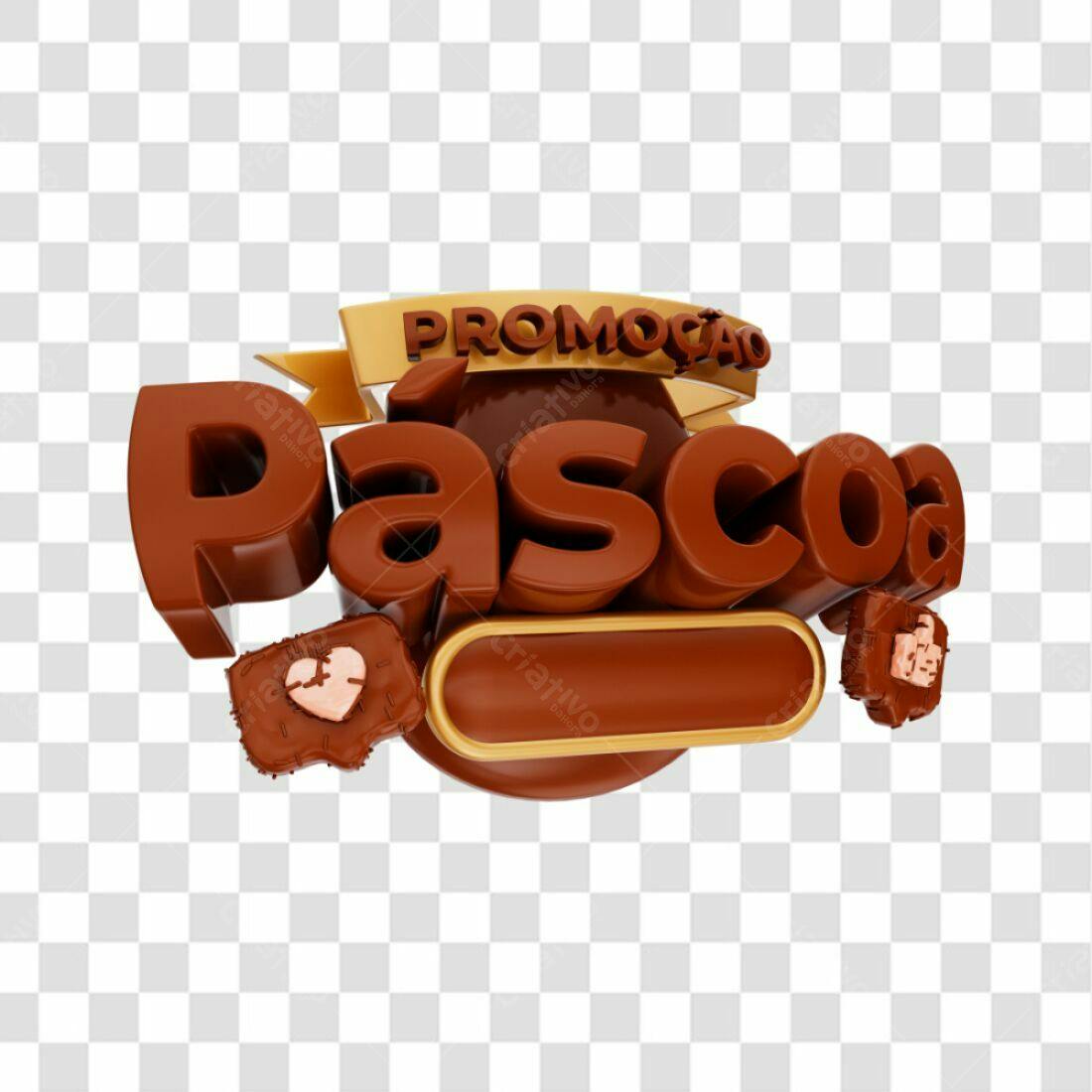 Banner Páscoa Promoção PNG com fundo transparente
