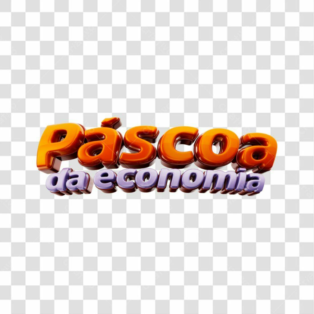 Logotipo Páscoa da Economia PNG com fundo transparente