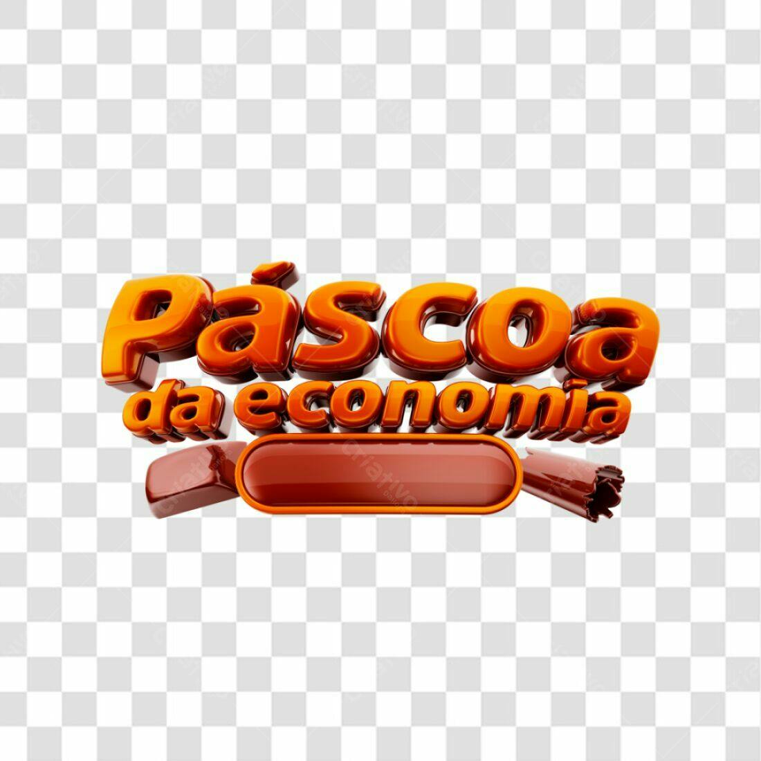 Logo Páscoa da Economia PNG com fundo transparente