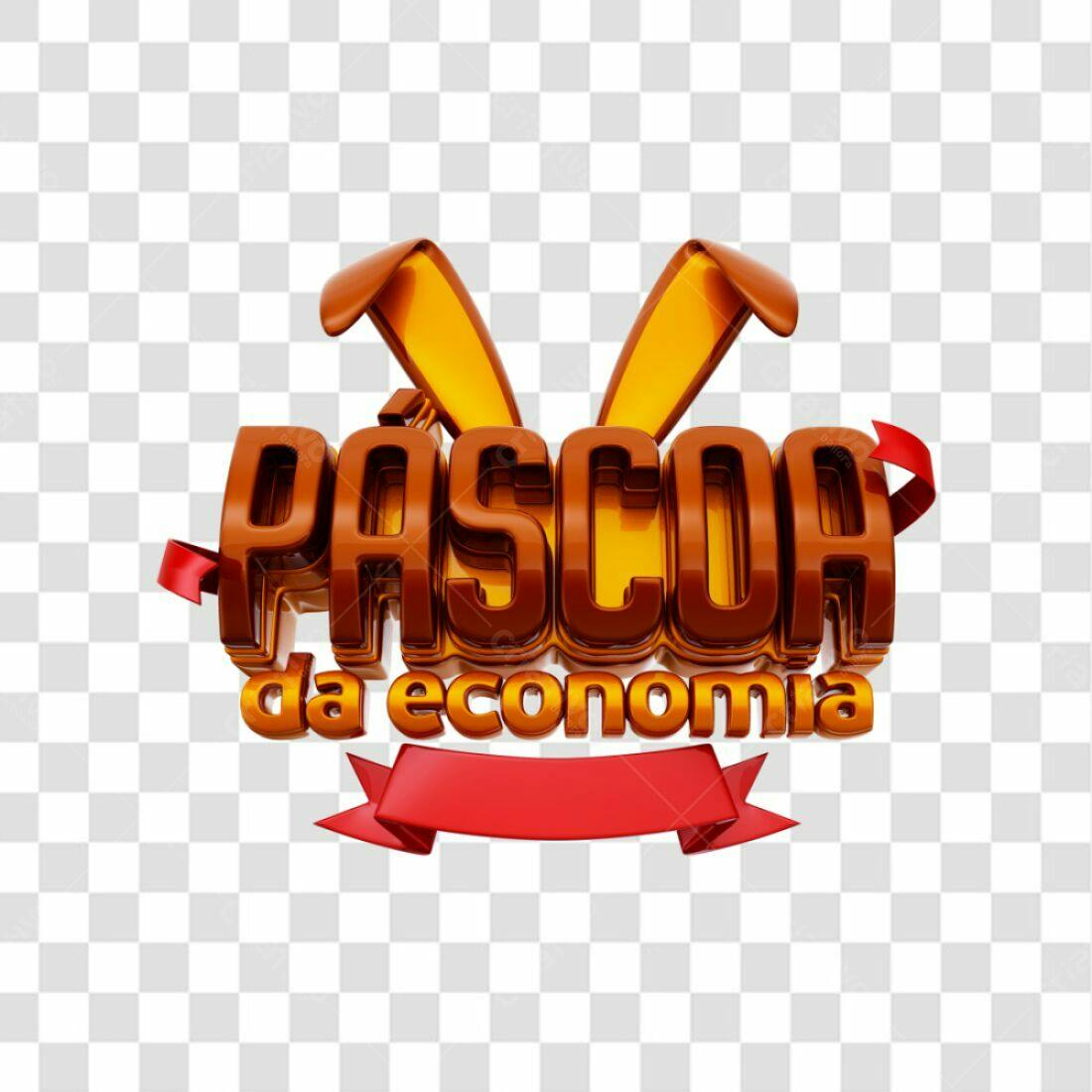 Logo Páscoa da Economia PNG com fundo transparente