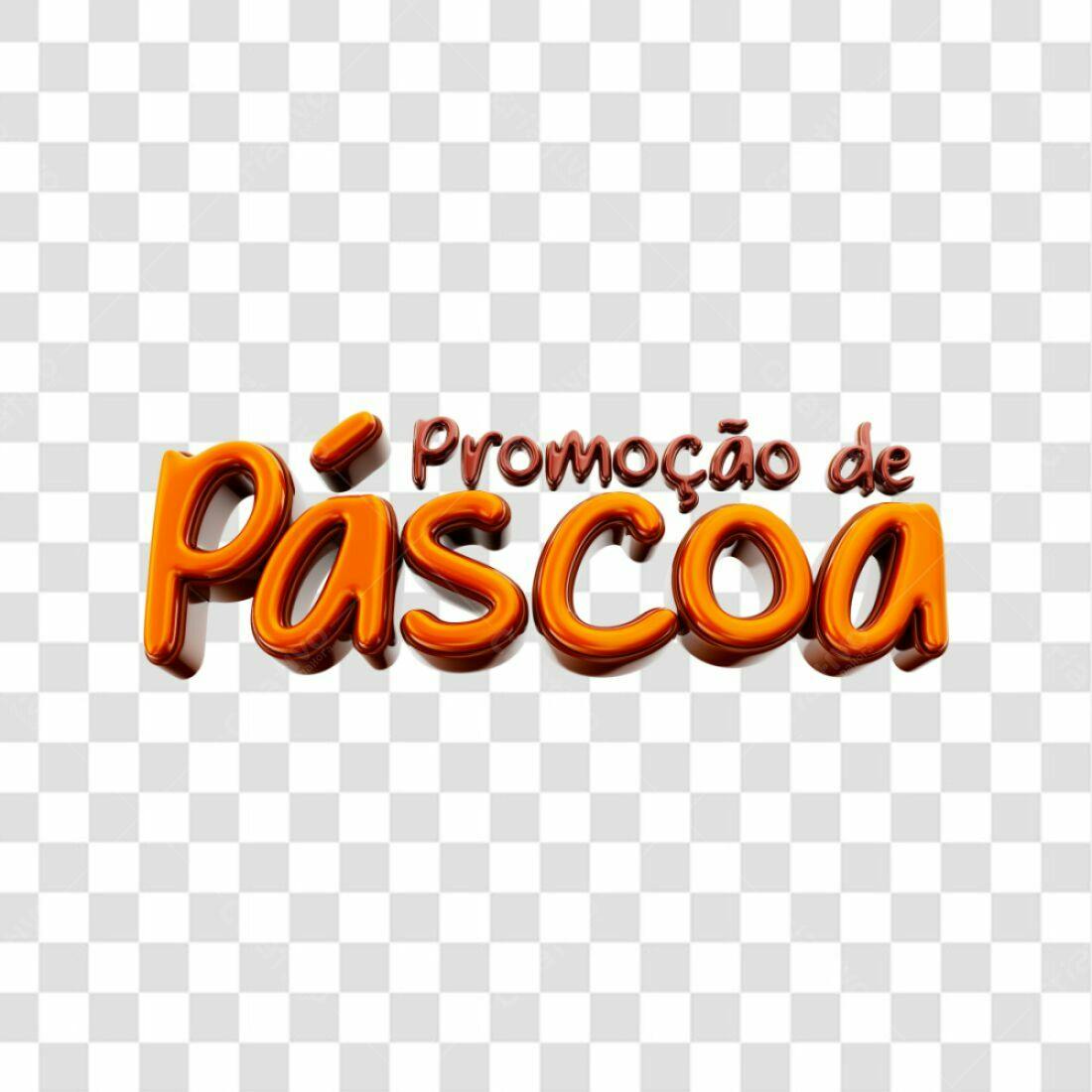 Logo Promoção de Páscoa PNG com fundo transparente