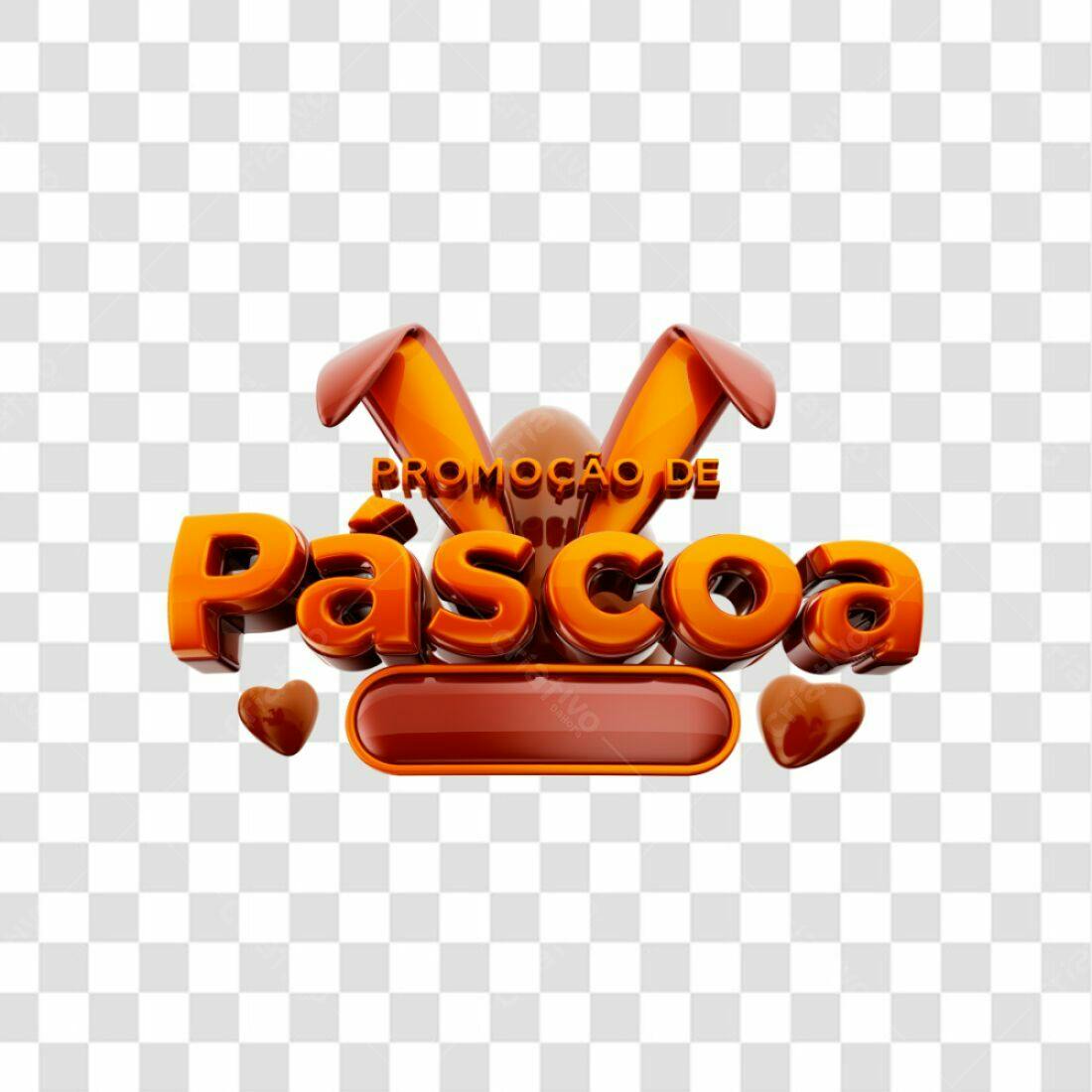Banner Páscoa PNG com fundo transparente