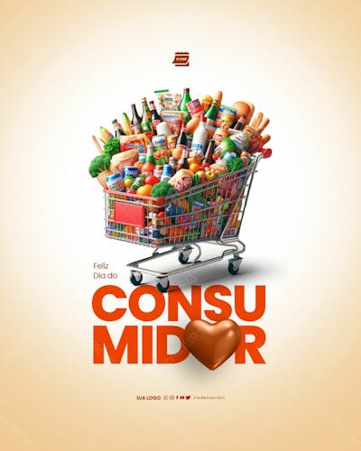 Social Media   Dia Do Consumidor   Carrinho Cheio