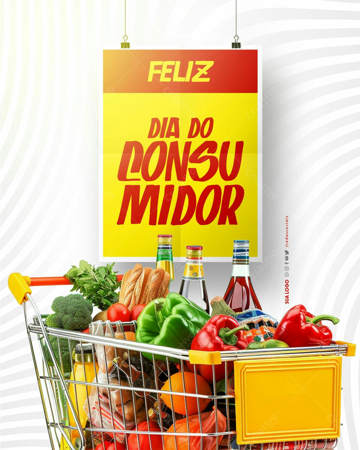 Flyer Dia do Consumidor PSD Editável
