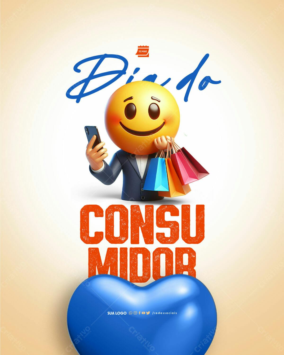 Flyer Dia do Consumidor PSD Editável