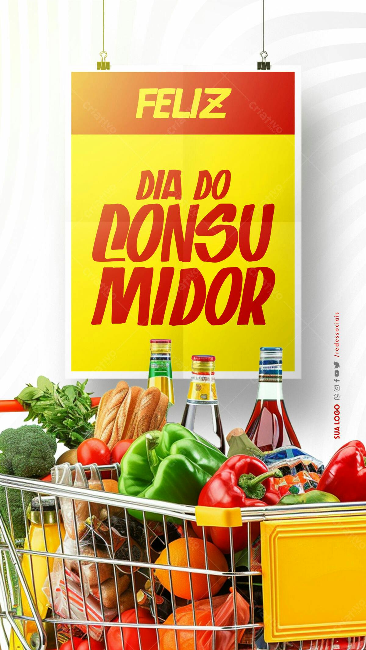 Flyer Dia do Consumidor PSD Editável