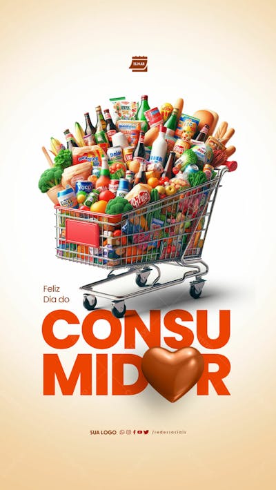 Story   Dia Do Consumidor   Carrinho Cheio