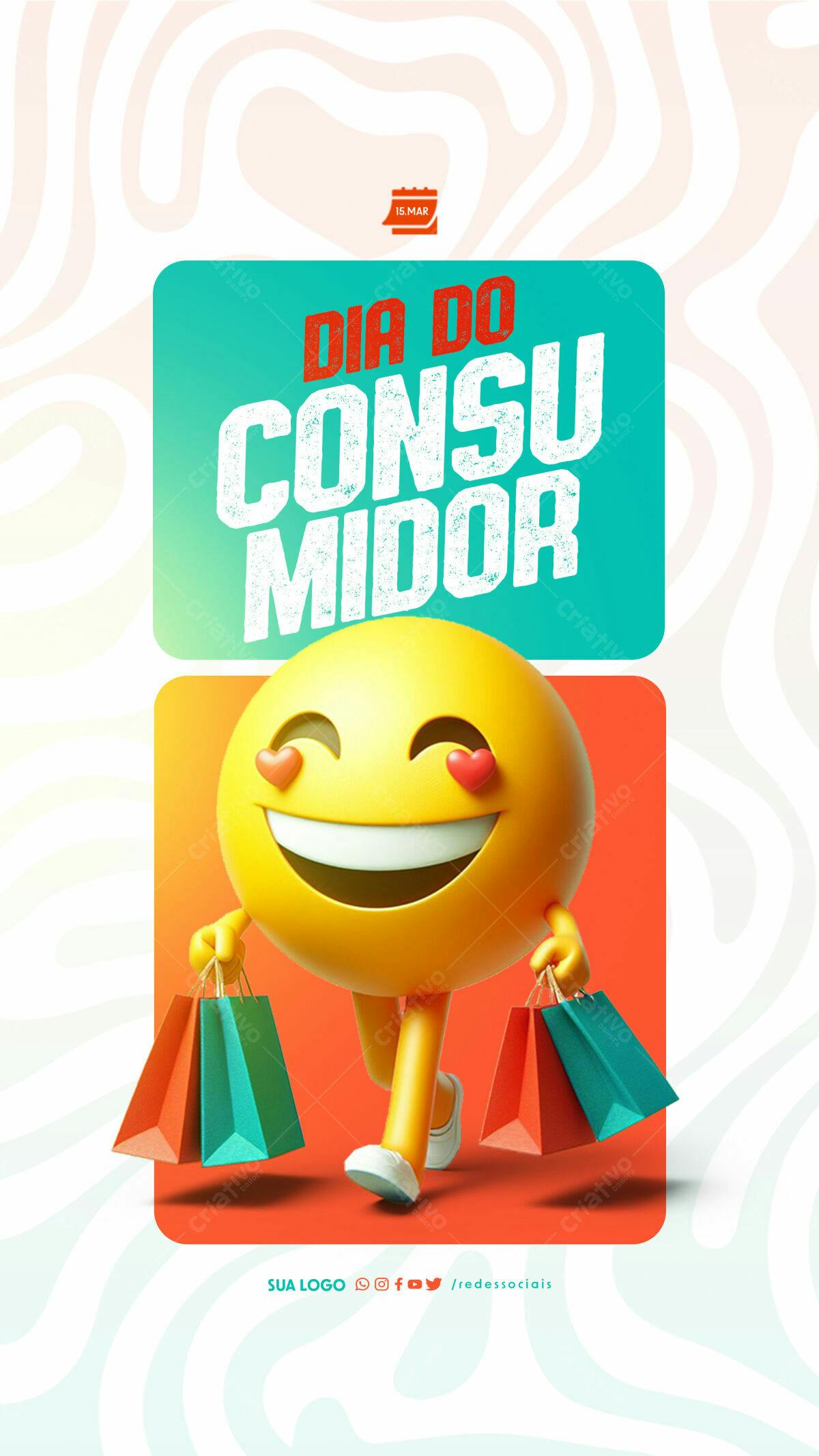 Flyer Dia do Consumidor PSD Editável