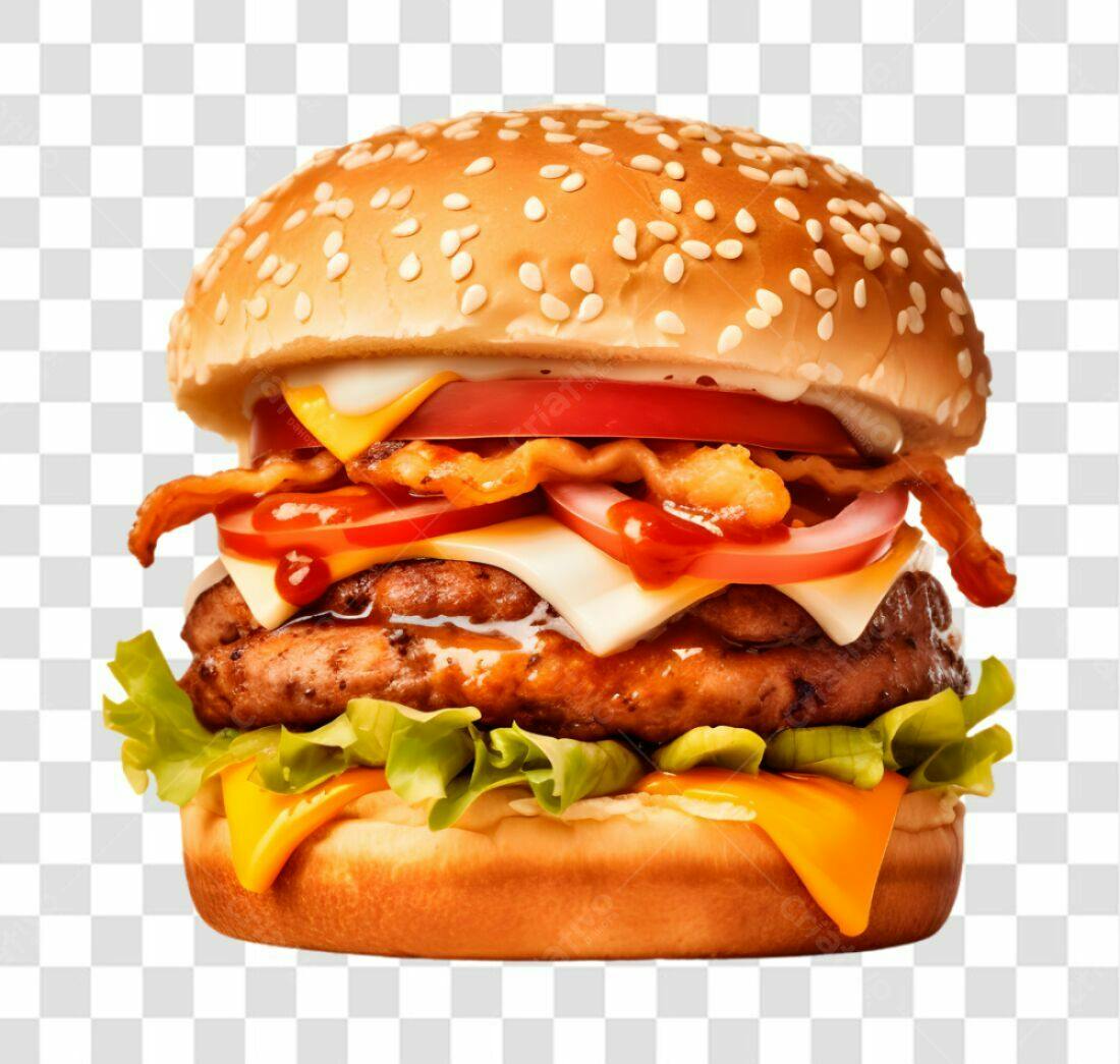 Imagem de Hambúrguer PNG com fundo transparente
