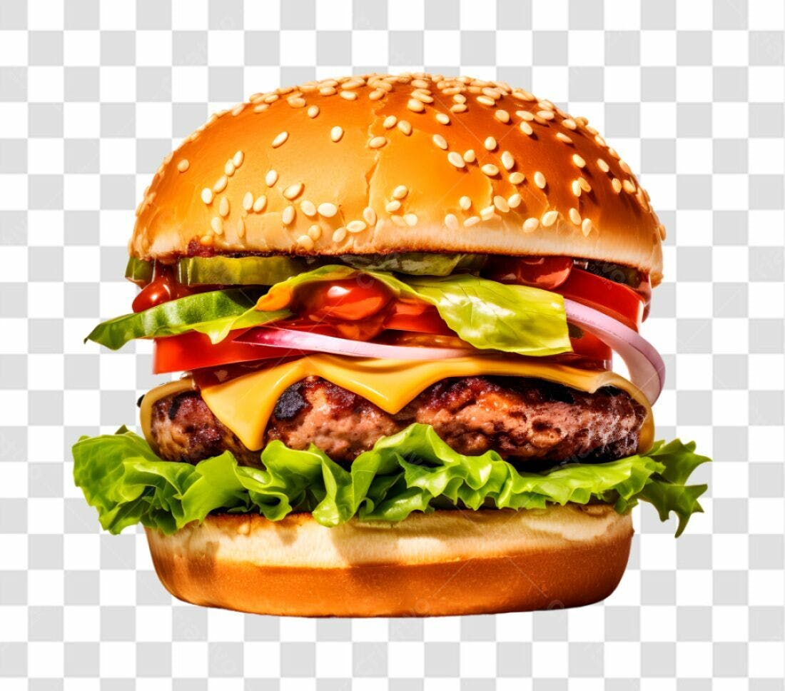 Imagem de Hambúrguer PNG com fundo transparente