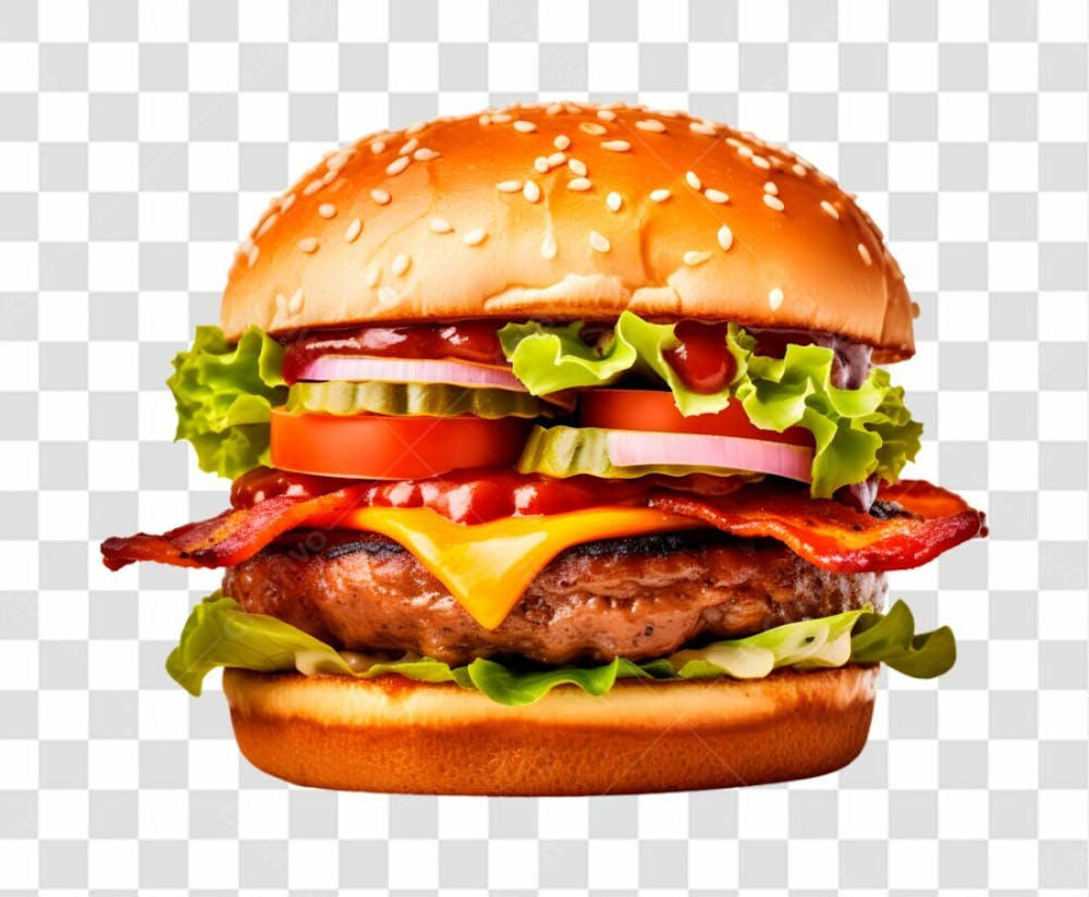 Hamburguer Lanche Sanduiche Png Transparente   2024 03 13T 174441.283