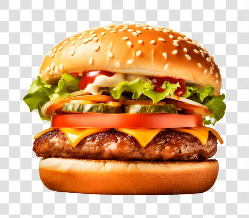 Hamburguer lanche sanduiche png transparente