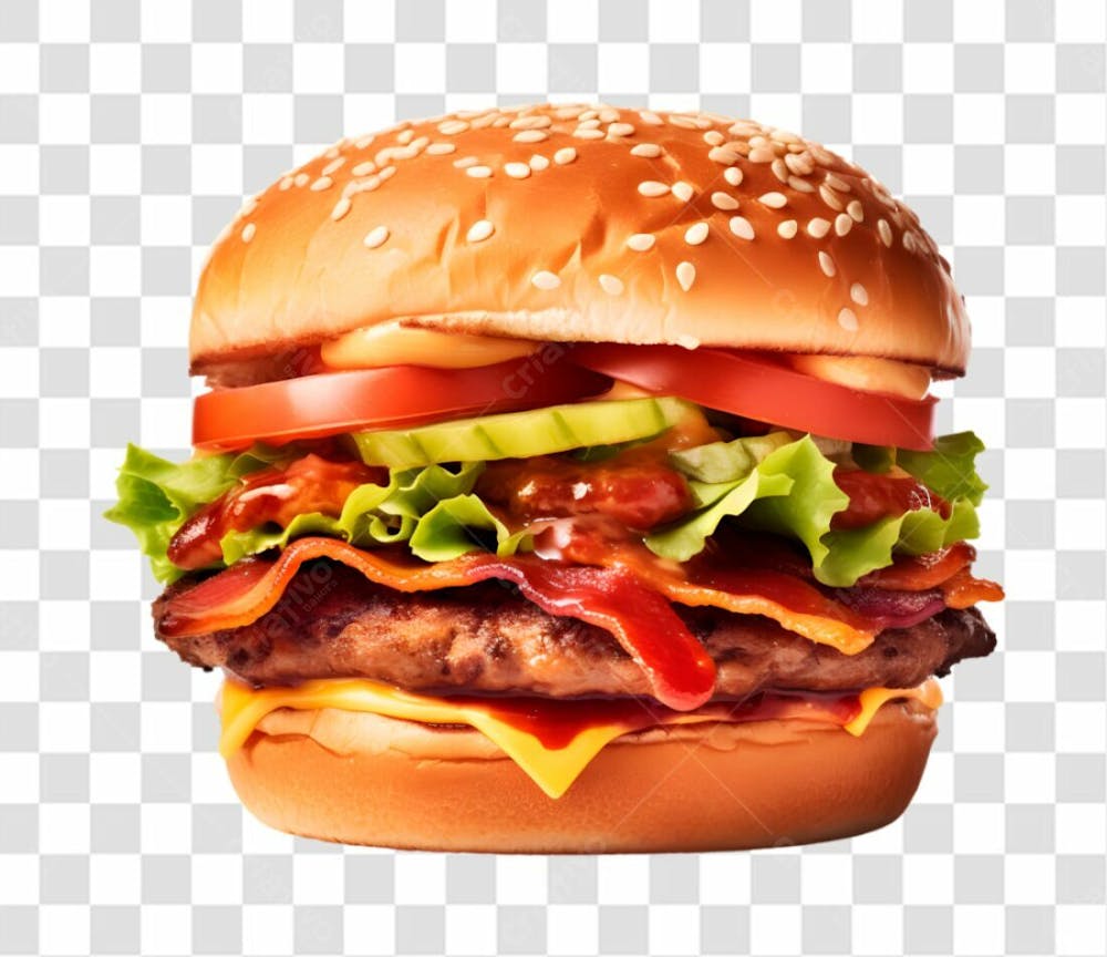 Hamburguer Lanche Sanduiche Png Transparente (64)