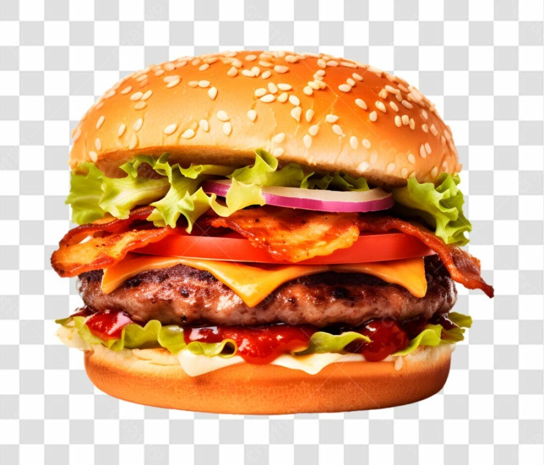 Imagem de Hambúrguer PNG com fundo transparente