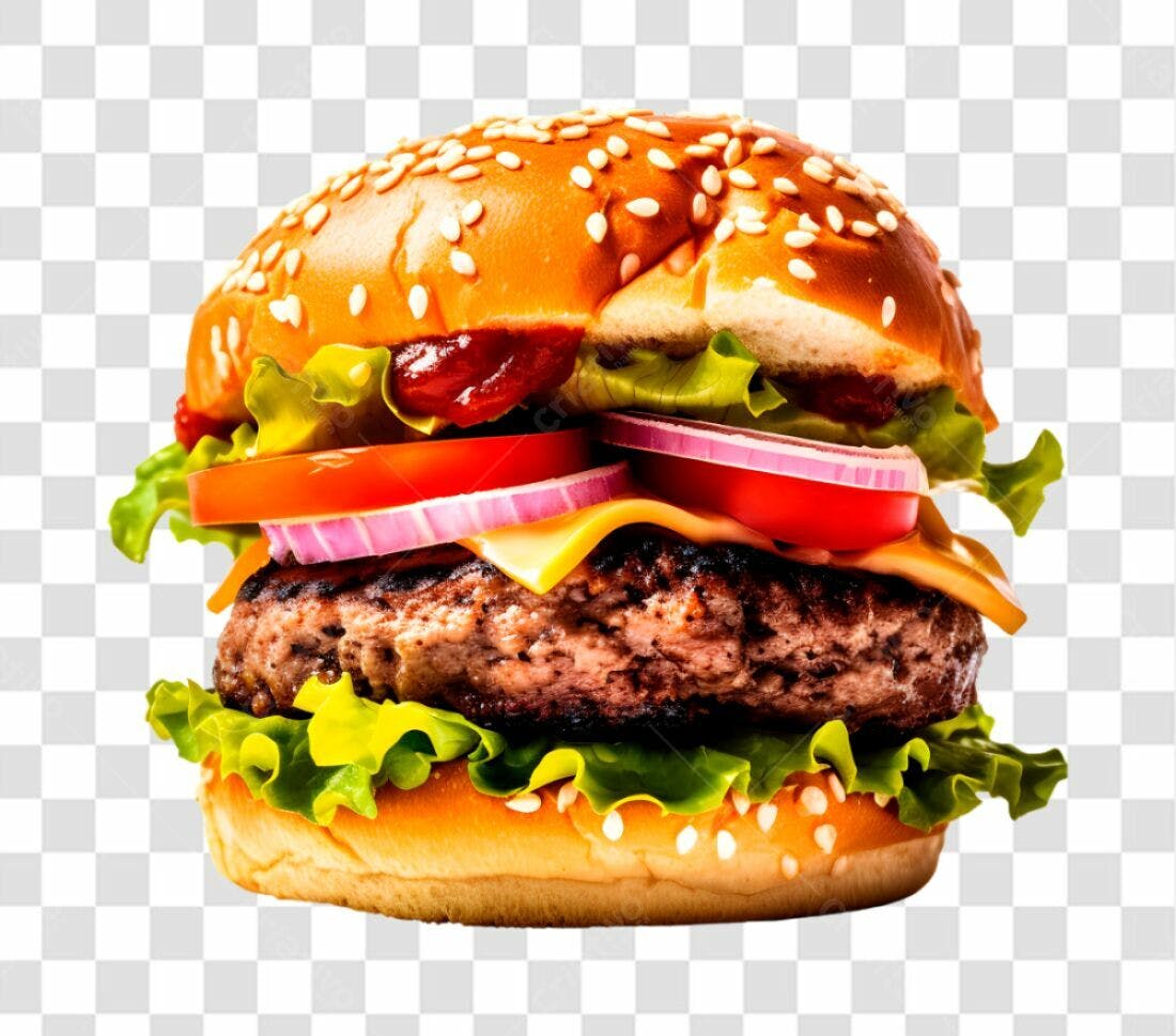 Imagem de Hambúrguer PNG com fundo transparente