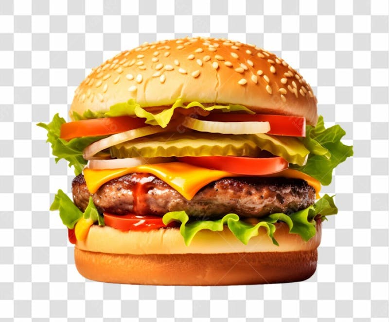 Hamburger lanche png transparente