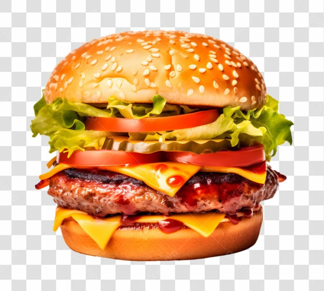 Imagem PNG de Hambúrguer com fundo transparente
