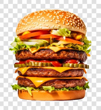 Hamburger lanche png transparente