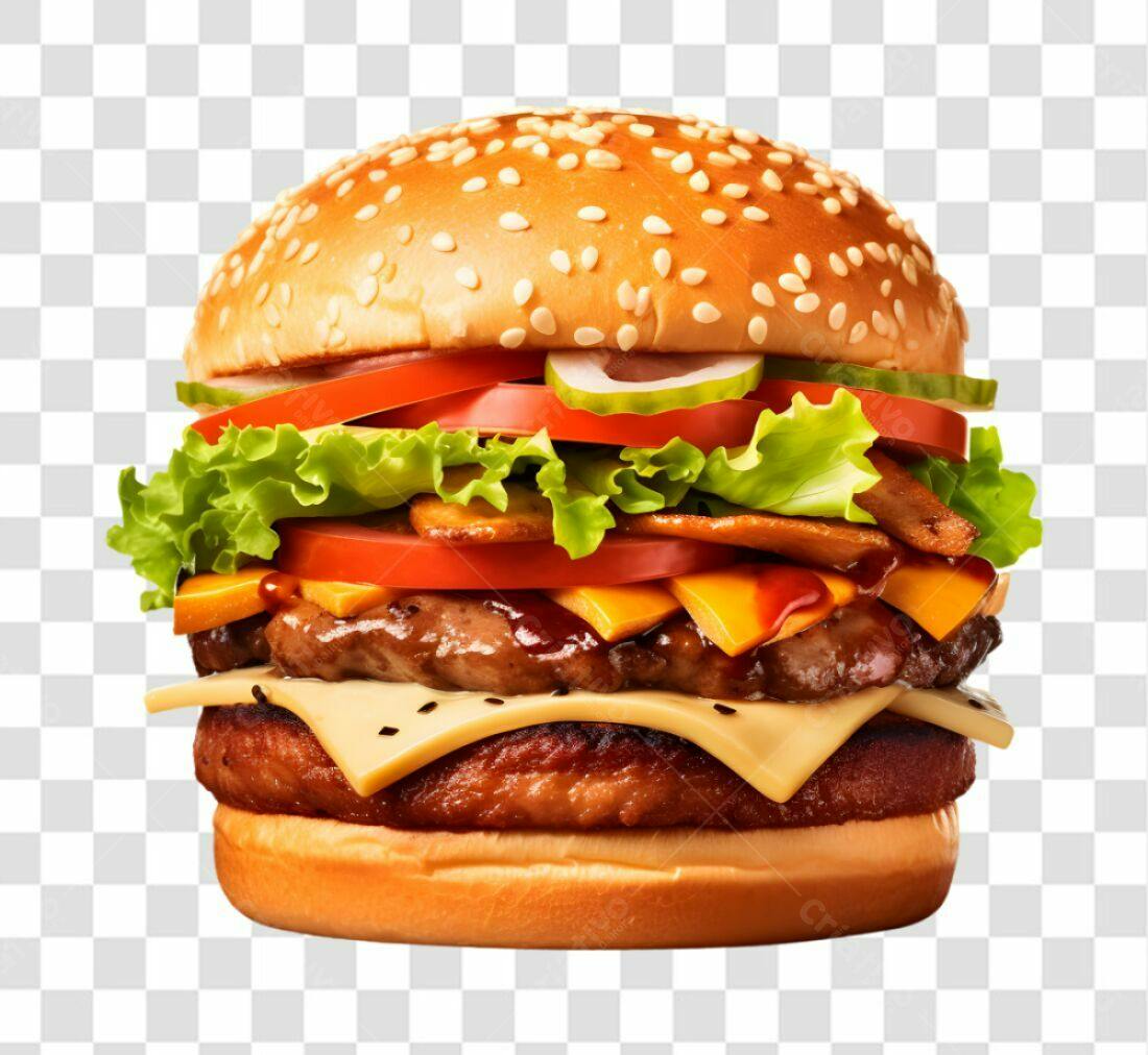 Imagem de Hambúrguer PNG com fundo transparente