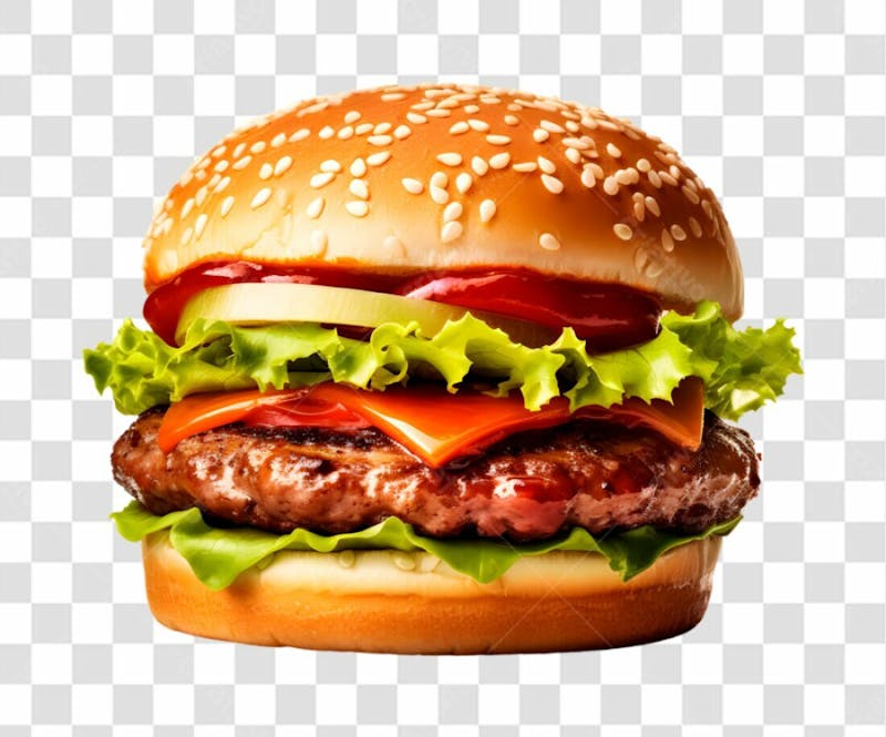 Hamburguer lanche sanduiche png transparente 2024 03 13t 174512.474