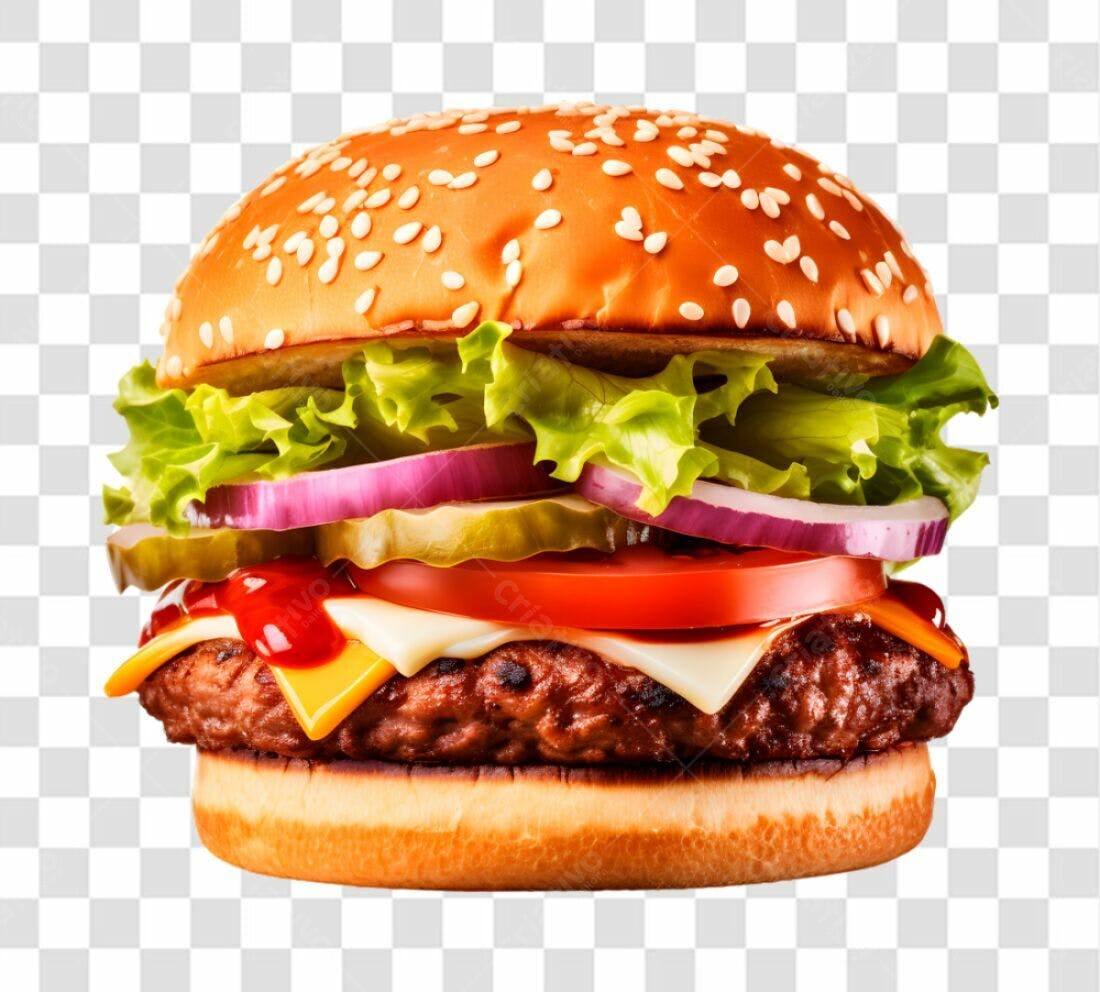 Imagem de Hambúrguer PNG com fundo transparente