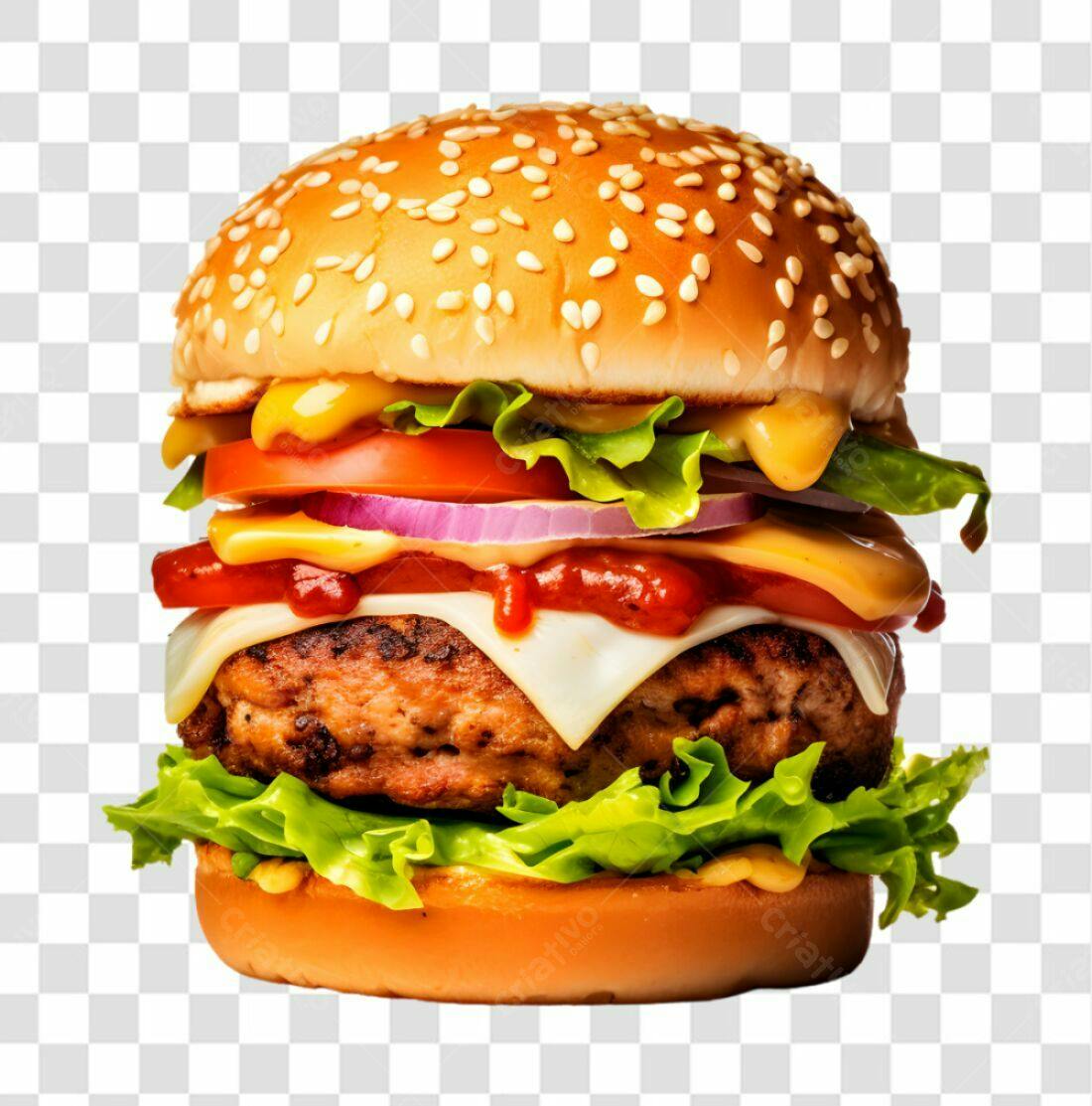Imagem de Hambúrguer PNG com fundo transparente