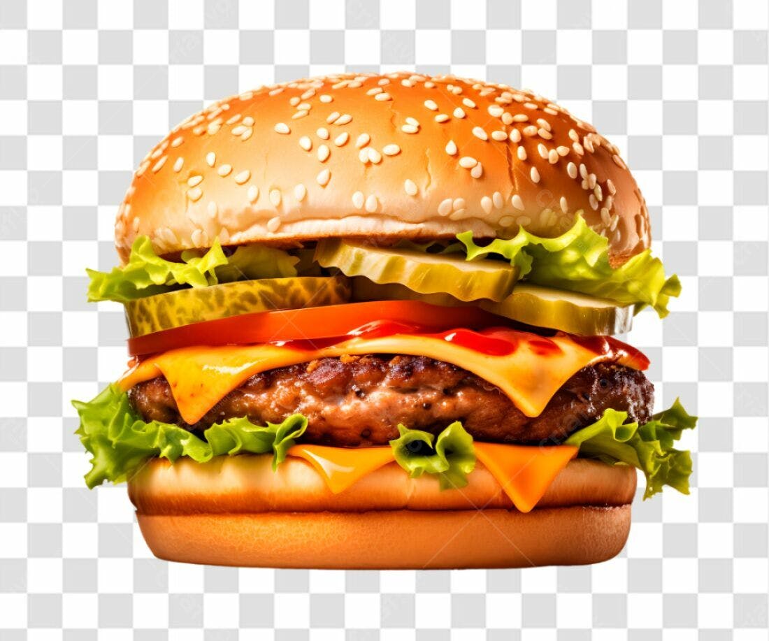 Imagem de Hambúrguer PNG com fundo transparente