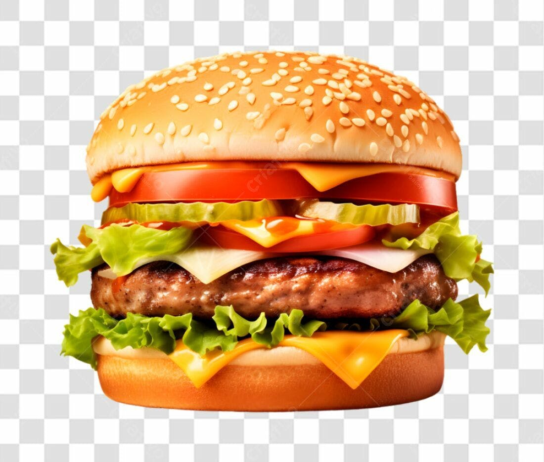 Imagem de Hambúrguer PNG com fundo transparente